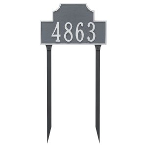 Beckford Standard One Line Address Sign Plaque with Lawn Stakes