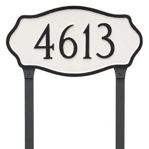 Hampton Standard Address Plaque with Lawn Stakes