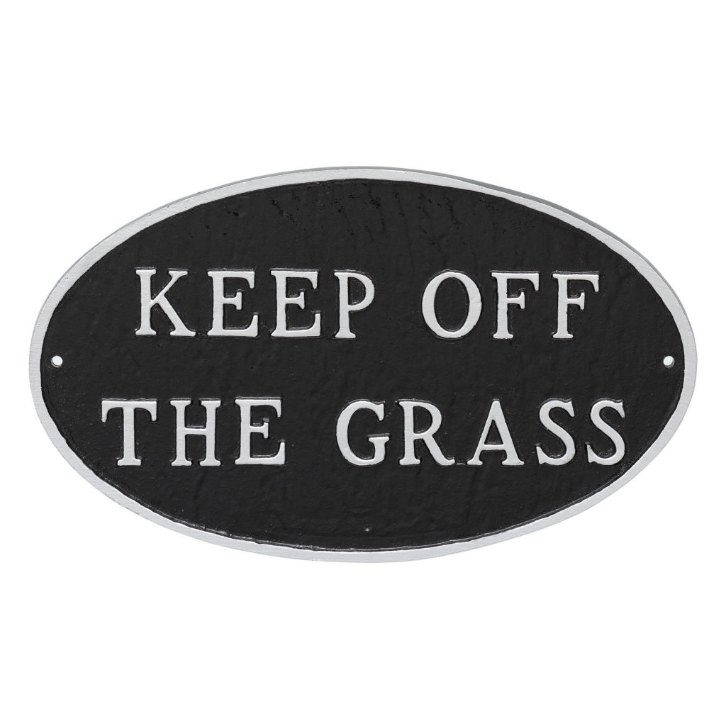 6-x-10-small-oval-keep-off-the-grass-statement-plaque-sign-montague