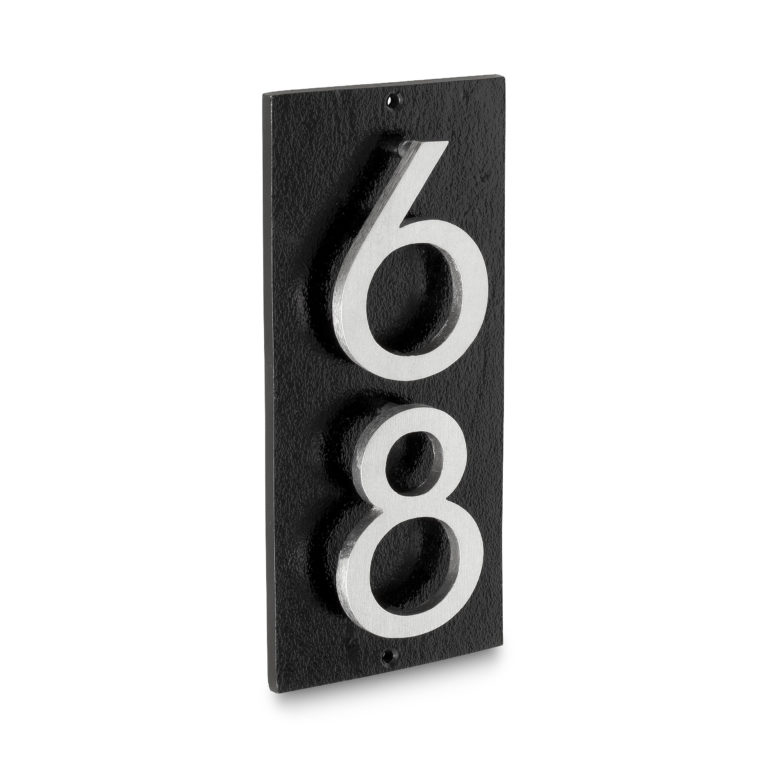 Floating Modern 4″ Number Vertical Address Plaque (2 digits) – Montague ...